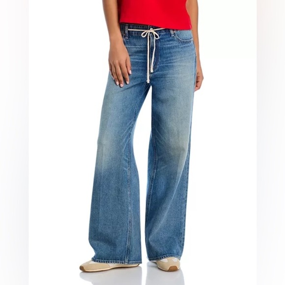 PAIGE Denim - PAIGE Zoey High Rise Wide Leg Jeans in Jazz Club (27)